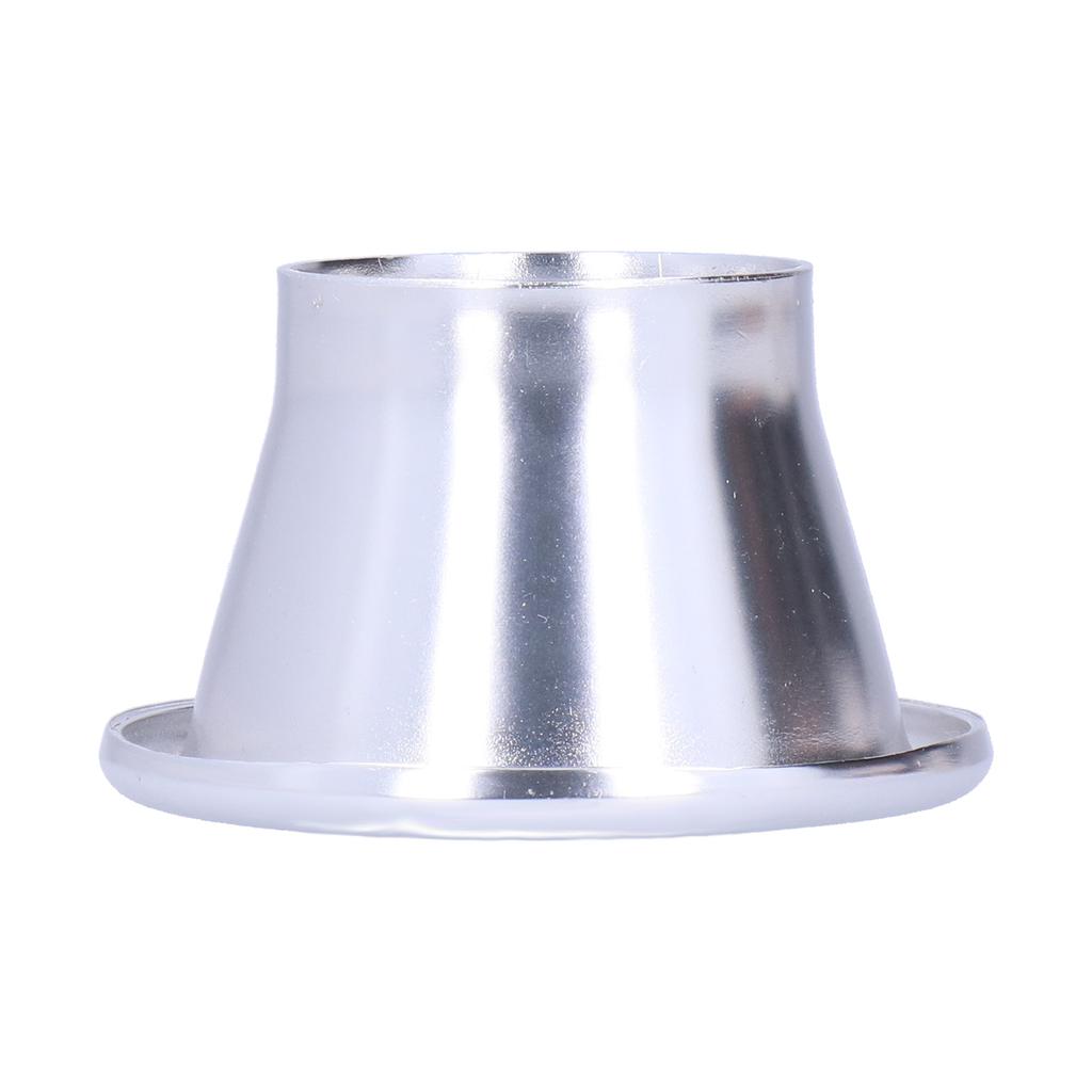 2.6in Cold Air Intake Turbo Horn Velocity Stack Adapter CNC Aluminum Car Modification Part Silver