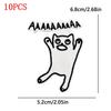 10PCS/Lot Wholesale Black Red Patches Heart Start Iron On Patches For Clithing Love Lip Embroidery Patches On Jeans Accessories
