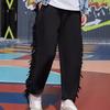 Li Ning Casual Lace-Up Straight Leg Knitted Sports Pants Men Pants Black AKLRA77-1