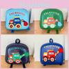 Playful And Stylish Childrens Backpack With Excavator Print Soft Oxford Fabric For Boys Girls And