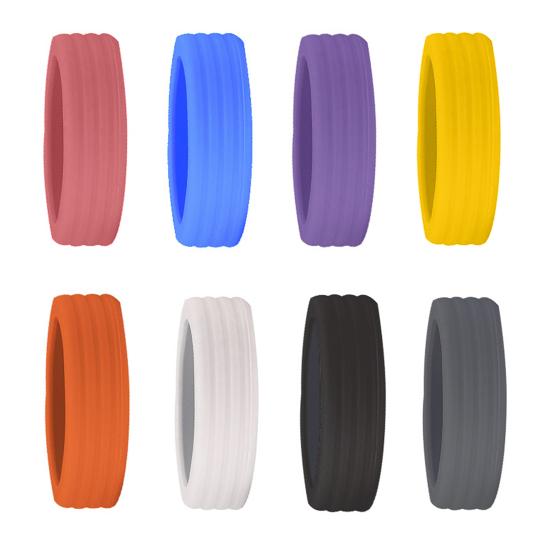 8 Stück bunte Silikon-Schutzhülle für Kofferräder, Schalldämmung und Stoßdämpfung, Gepäckrollenschutz, einfarbig, kratzfest