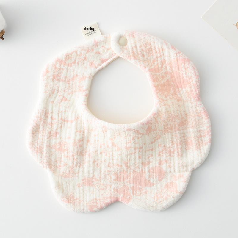 360-Degree Pure Cotton Petal Baby Drool Bib