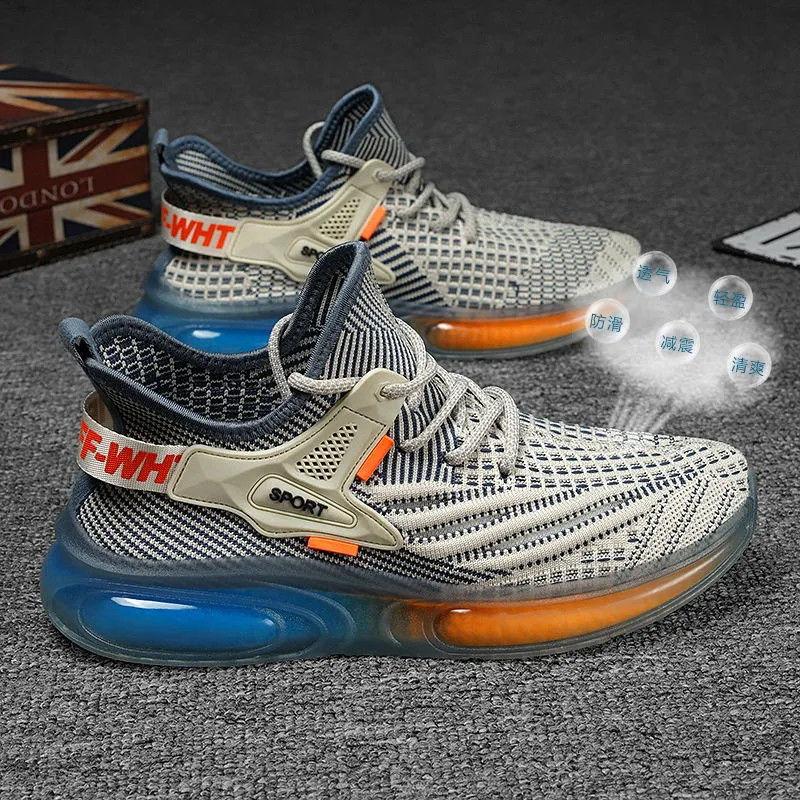 Men's Sports Running Shoes New Men's Shoes Jelly Sole Breathable Casual Shoes Fashion Casual Shoes