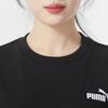 Puma Solid Color Casual Loose Fit Drop Shoulder Long Sleeve Sweatshirt Women Tops Black 682274-01