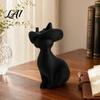 Cat Figurine 3D Printed Figurine Minimalist Modern Elegant Sculpture Vintage Inspired Decor Small Collectible Animal Statue for Shelf Desk Sculpture