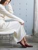 Blanc Sur Blanc Julia Two-Way Pumps Wine