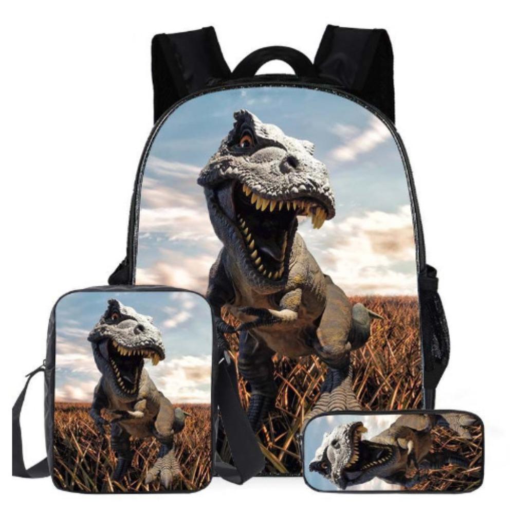 Jurassic Park Trendy Backpack European and American Retro Schoolbag Fourth Grade Bag Dinosaur Backpack