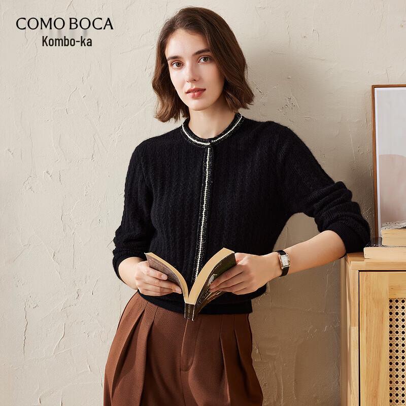 

Komun Boca Women s Round Neck Cable Knit Cashmere Sweater 2XL