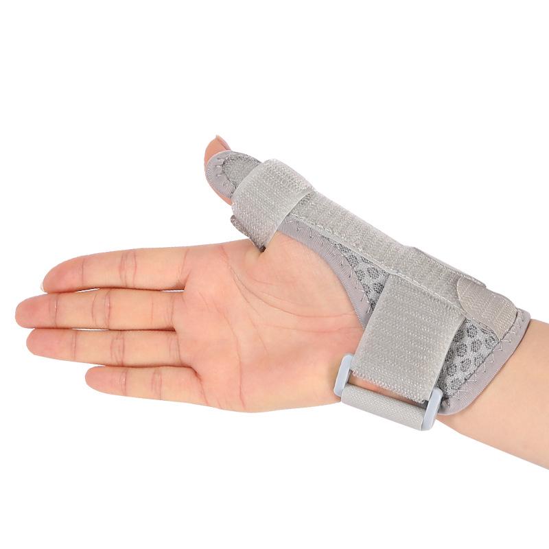 Protège-pouce et poignet réglable pour le sport, gaine tendineuse et soutien articulaire avec plaque d'acier pour la prévention des entorses.