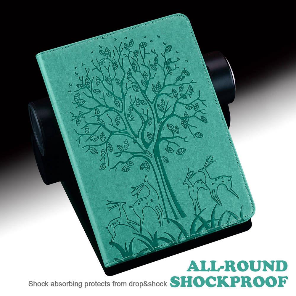 

For Xiaomi Pad 7 / Pad 7 Pro 11.2 Inch 2024 Tablet Cover 3D Tree Patterm Case for Xiaomi Pad MIPad 7 11.2 Case Caqa MiPad7 11.2 2024 зелений