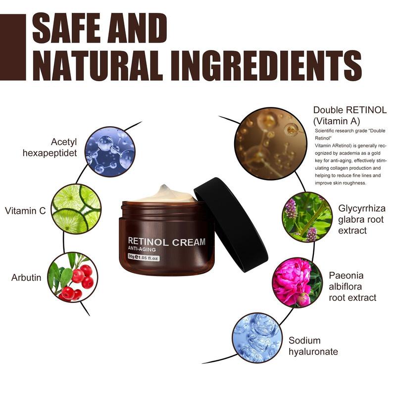 Retinol Cream Anti-Wrinkle Cream Anti Aging Lifting Fade Fine Line Face Cream Moisturizing Nourish Skin Care