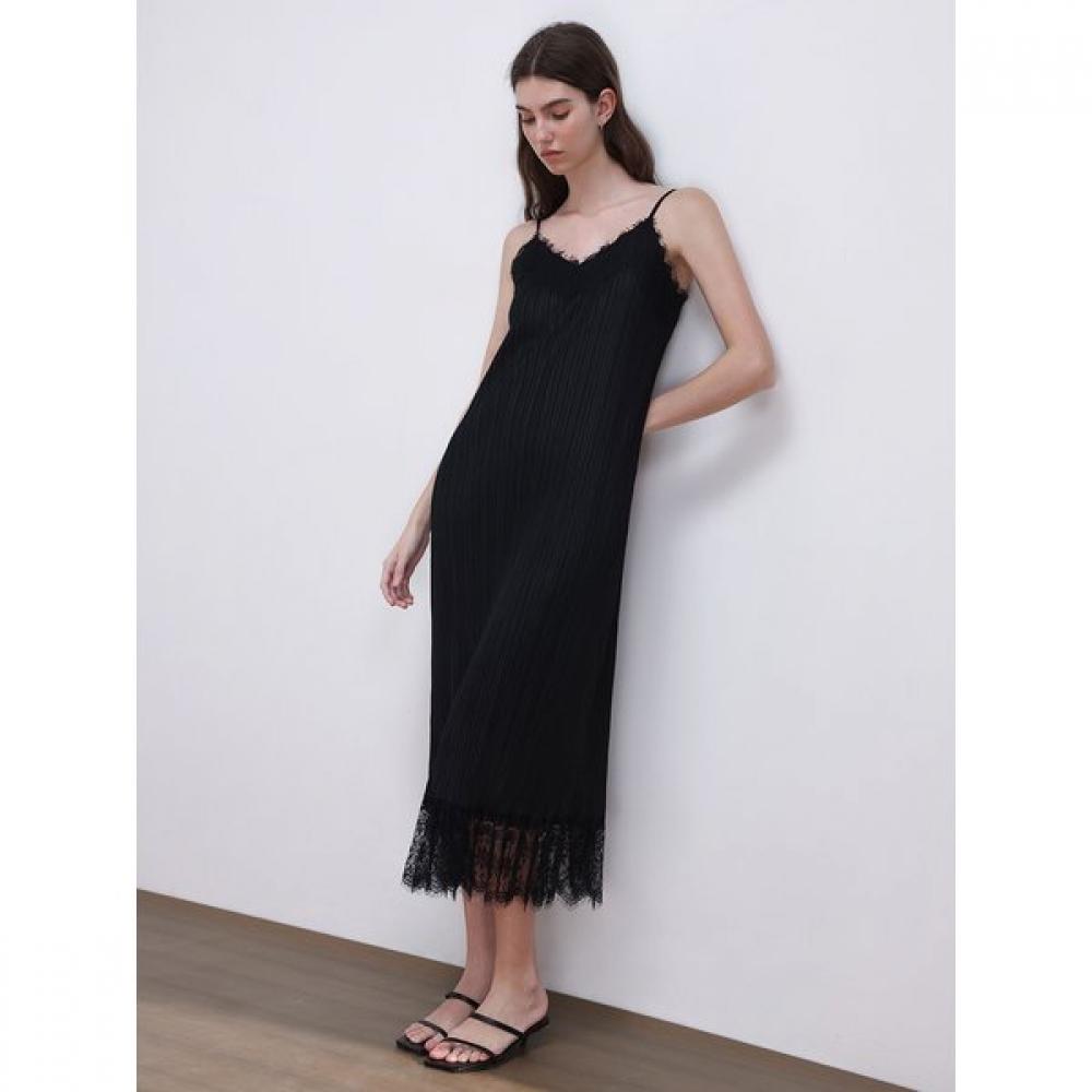 Pleats Mood Pleats Lace Slip Dress