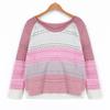 Mode Frauen Casual Patchwork Lange Ärmel Pullover Bluse Tops