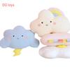 Cuscino Meteo Faccina Carina Peluche Imbottito Tuono Nuvole Scure Arcobaleno Nuvola Bianca Cuscino Arredamento Camera da Letto Bambino Arredamento Casa