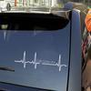 Waterproof Car Stickers Heart Beat Trackpad Decal Life Goes On  Sticker Auto Reflective Sticker