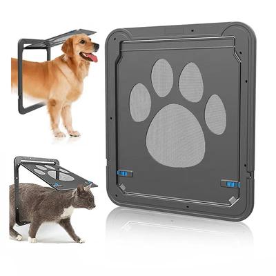 Easy Install Pet Door Outdoor Dogs Cats Window Gate House Enter Freely Fashion Pretty Garden New Safe Lockable Screen Dog Gate