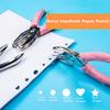 1 Stück Süßer Metall Hand-Papierlocher Scrapbooking Kleidung Einzellochlocher Stern Herz Kreis Loch DIY Bastel Formschneider