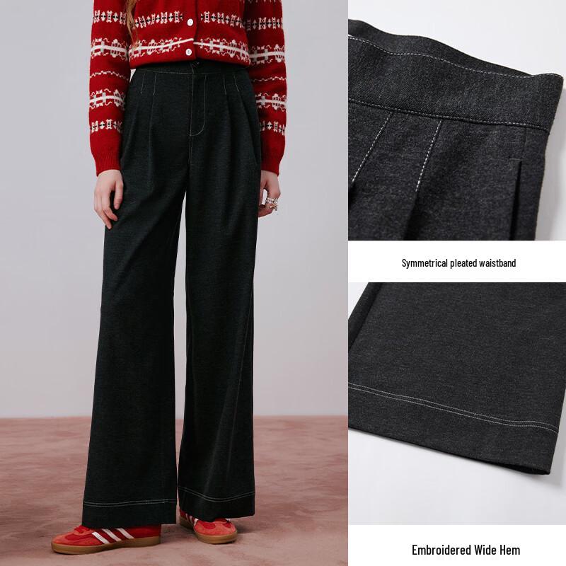 Women's Retro High-Waisted Wide-Leg Pants