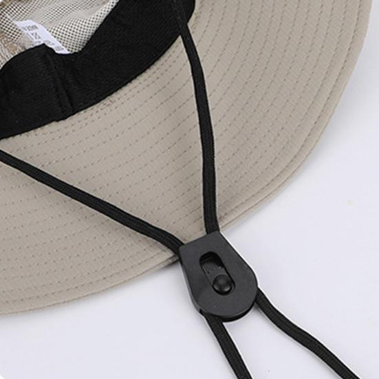 Fisherman Hat Adjustable Size Wide Brim Quick Drying Bucket Hat with Compass Design Foldable Outdoor Sun Protection Hat
