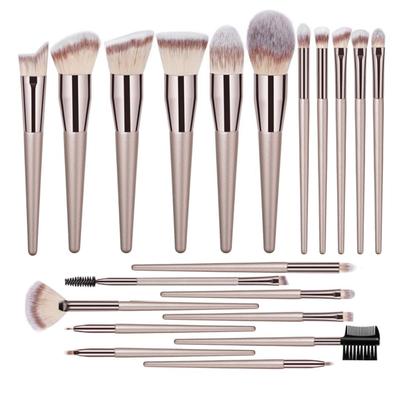 Champagne Makeup Brushes Set For Foundation Powder Blush Eyeshadow Concealer Lip Eye Makeup Brush Cosmetics Makeup Set TSLM2