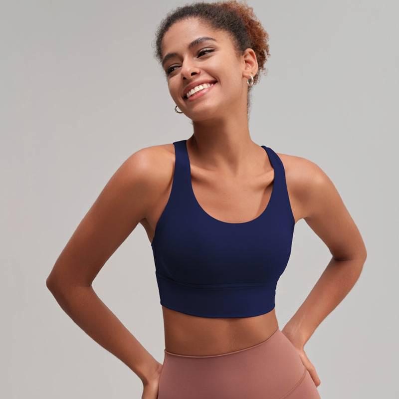 Women's High-Intensity Yoga Sports Bra: Crossback, Shockproof, Anti-Sag, Fitness Vest