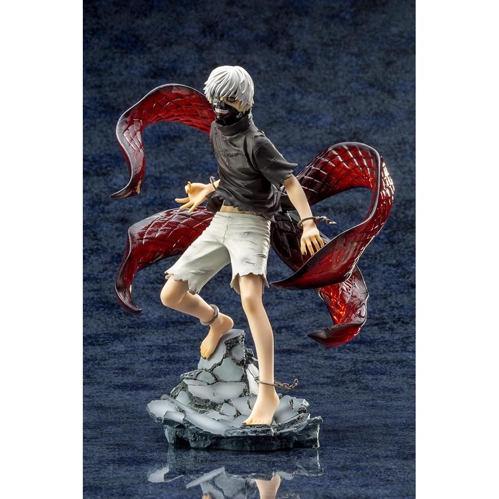 Kotobukiya Tokyo Ghoul ARTFX J Ken Kaneki AWAKENED Repaint ver. 18 skala PVC malt ferdig figur