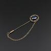 Men's Advanced Retro Breastpin Pin Golden Jewelry Rose Flower Banquet Brooch Stick Corsage Collar Pins Shirt Accessory Gift