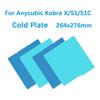 Kobra S1 3D Printer Cool Plate Double-Sided 3D Printer Bed 264x276mm Frosted (PLA/PETG Compatible) 3D Printer Accessories