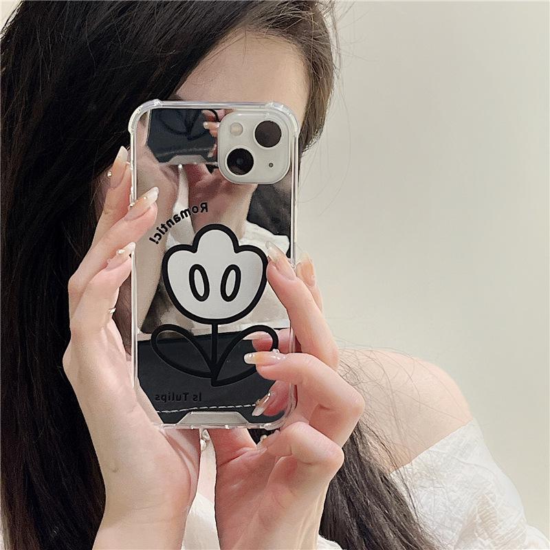 Zhitai Spiegelhülle für Apple iPhone 14 Pro Max/13, Kreatives Design für Huawei P60 & Honor 90