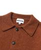 Beat&Slnc Heavyweight Collared Wool Cardigan (Maple)