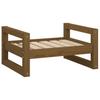 Dog Bed Honey Brown 55.5 X 45.5 X 28 Cm Solid Pine Wood