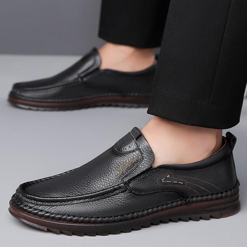 Herren Sommer Business Casual Atmungsaktiv Rutschfest Outdoor Oxford Schuhe mit Weicher Sohle Slipper Herrenschuhe