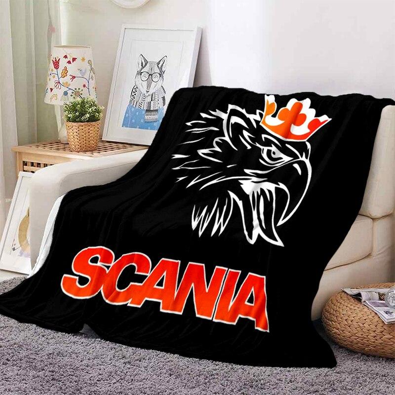 Couverture jetée 3D Camion Scania Polaire Chaude Confortable Douce pour Canapé Lit Coloris ثابت Anti-Statique Lavable en Machine