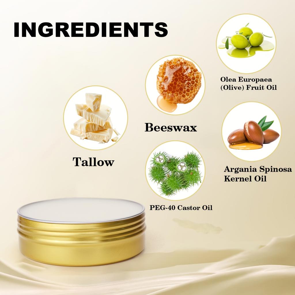 Talgbalsam – Honig und Jojoba, alkoholfrei, feuchtigkeitsspendend und straffend, alle Hauttypen, Olivenöl und Vitamin E, Mehrzweck-Heilcreme