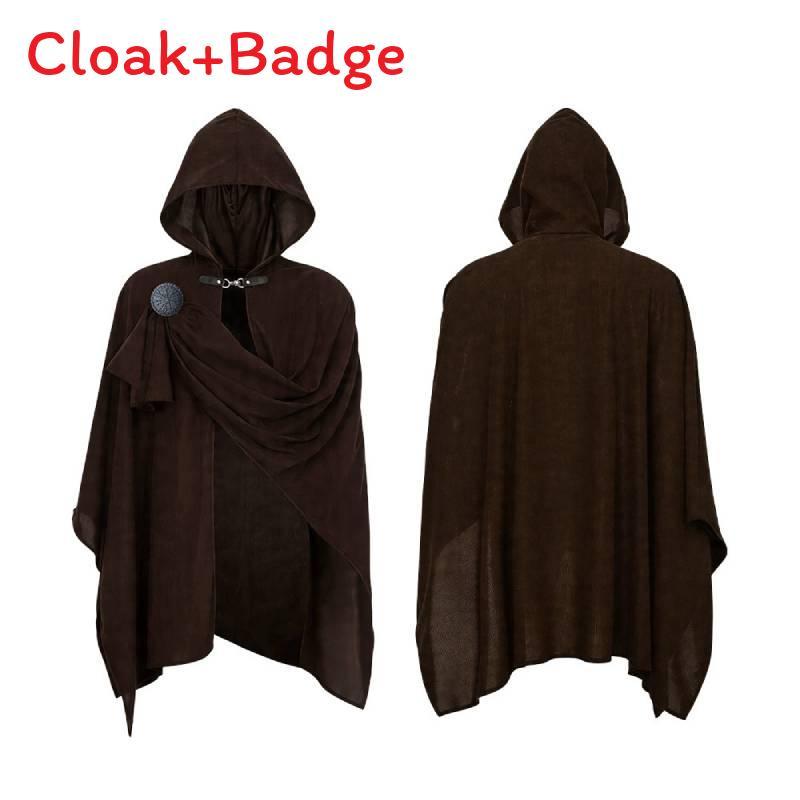 Medieval Soul Reaper Cosplay Cloak With Wrinkled Design For Halloween And Cosplay Events