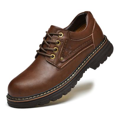 Pánské ležérní boty z pravé kůže v britském stylu, klasické outdoorové protiskluzové boty Oxford, novinka, společenské, business, boty s tlustou podrážkou