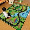 Tappetino Puzzle Pista Cartone Animato Tappeto Grande Area Soggiorno Tappeto Sala Giochi Tappeto Facile Da Mantenere Decorazione Casa Retrò