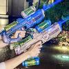 Pistol cu Apă Complet Automat Apă Continuă Capacitate Mare Efecte Luminoase și Sonore Jucărie pentru Joacă cu Apă în Aer Liber pentru Copil Mercury M2