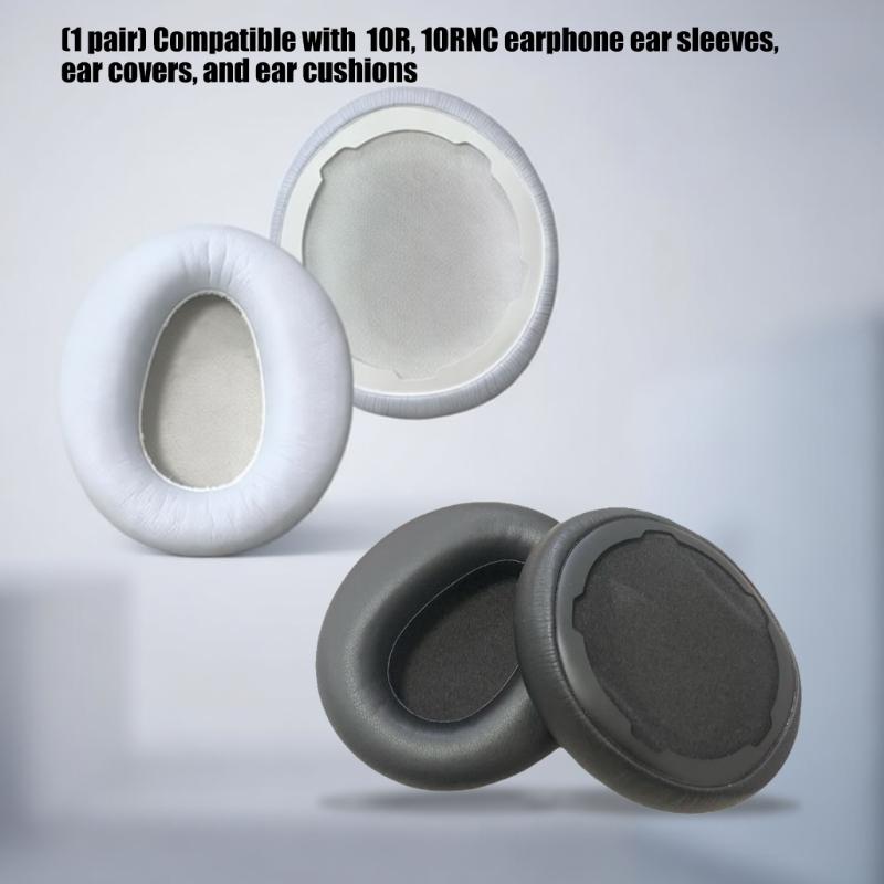 Ear Cushions Feature Protein Leather Soft Earpads Noise Isolation Ergonomic for MDR-10R 10RNC 10RBT Headphone