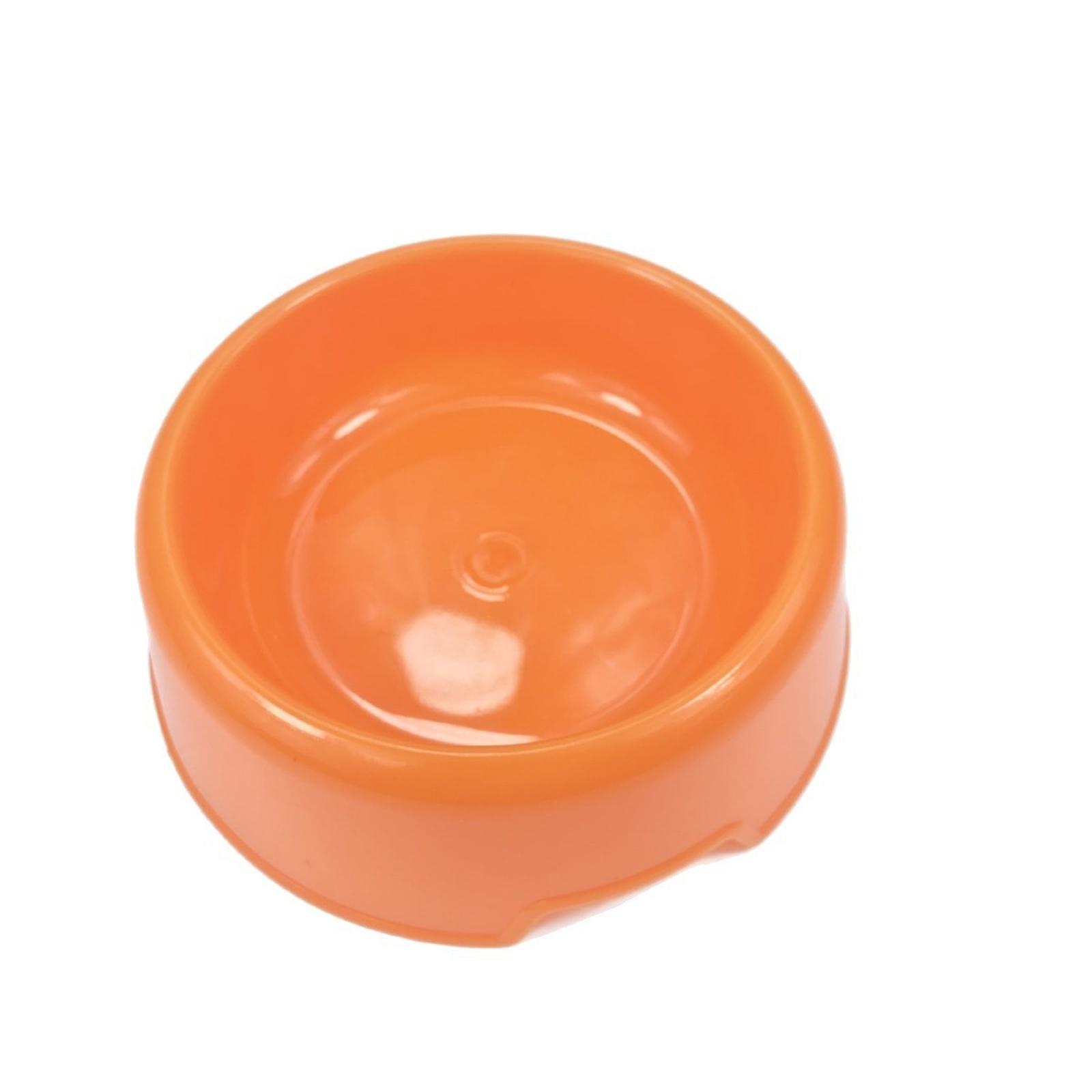 

Plastic Candy Color Pet Dog Puppy Animal Practical Food Water Bowl-Random Color one size помаранчевий