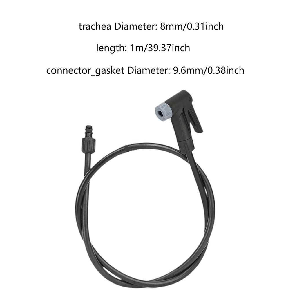 Bicycle Air Pump Hose Adapter for Motorcycle with Tire Chuck Tube Simple Assembly Multifunctional 39inch Extension Pipe Portable