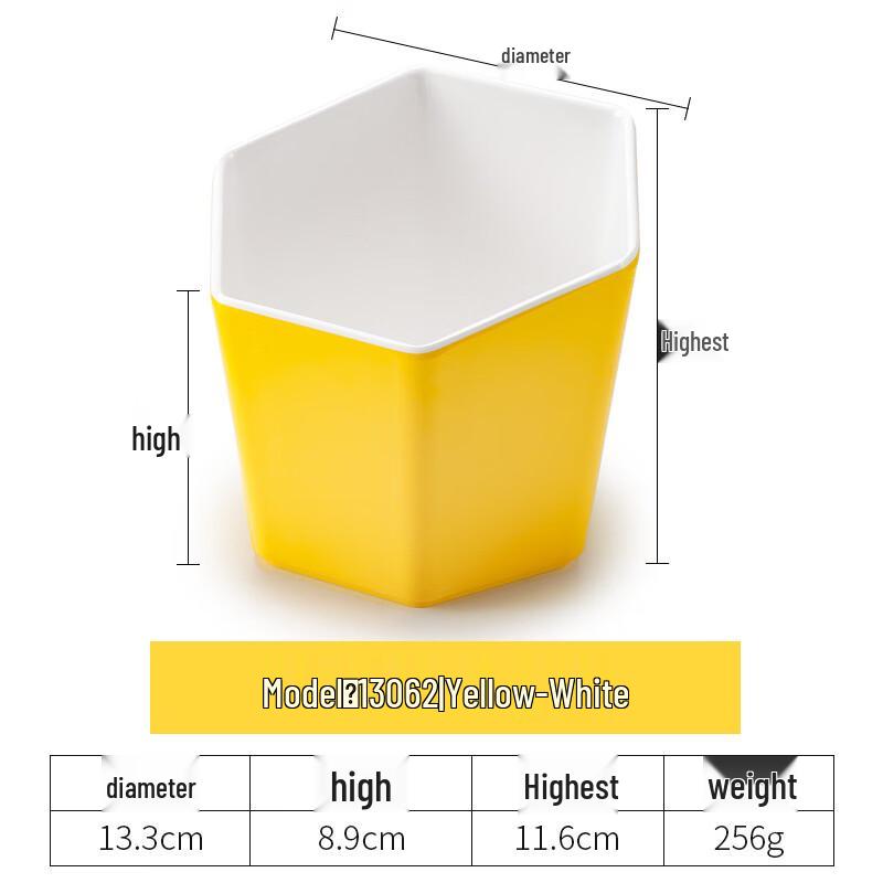 Abay Melamine Slanted Serving Bowl