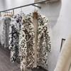 Fur Winter Leopard Print Jacket Female Mink Velvet Femininity Long Fur Coat Casual Versatile
