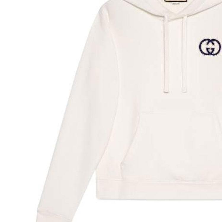 Gucci Cotton Jersey Hooded Sweatshirt 'Off White' Men's 756649-XJFV9-9088