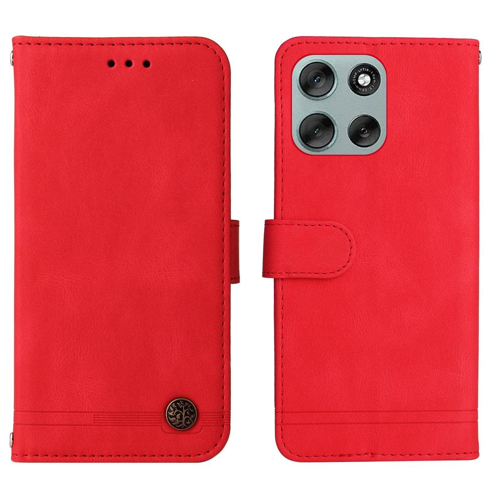 For Motorola Moto G56 5G Leather Wallet Cases Skin Touch Phone Cover Stand with Strap