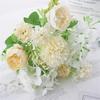 Peony & Daisy Silk Bouquet: 7-Fork Faux Flowers for Home Decoration
