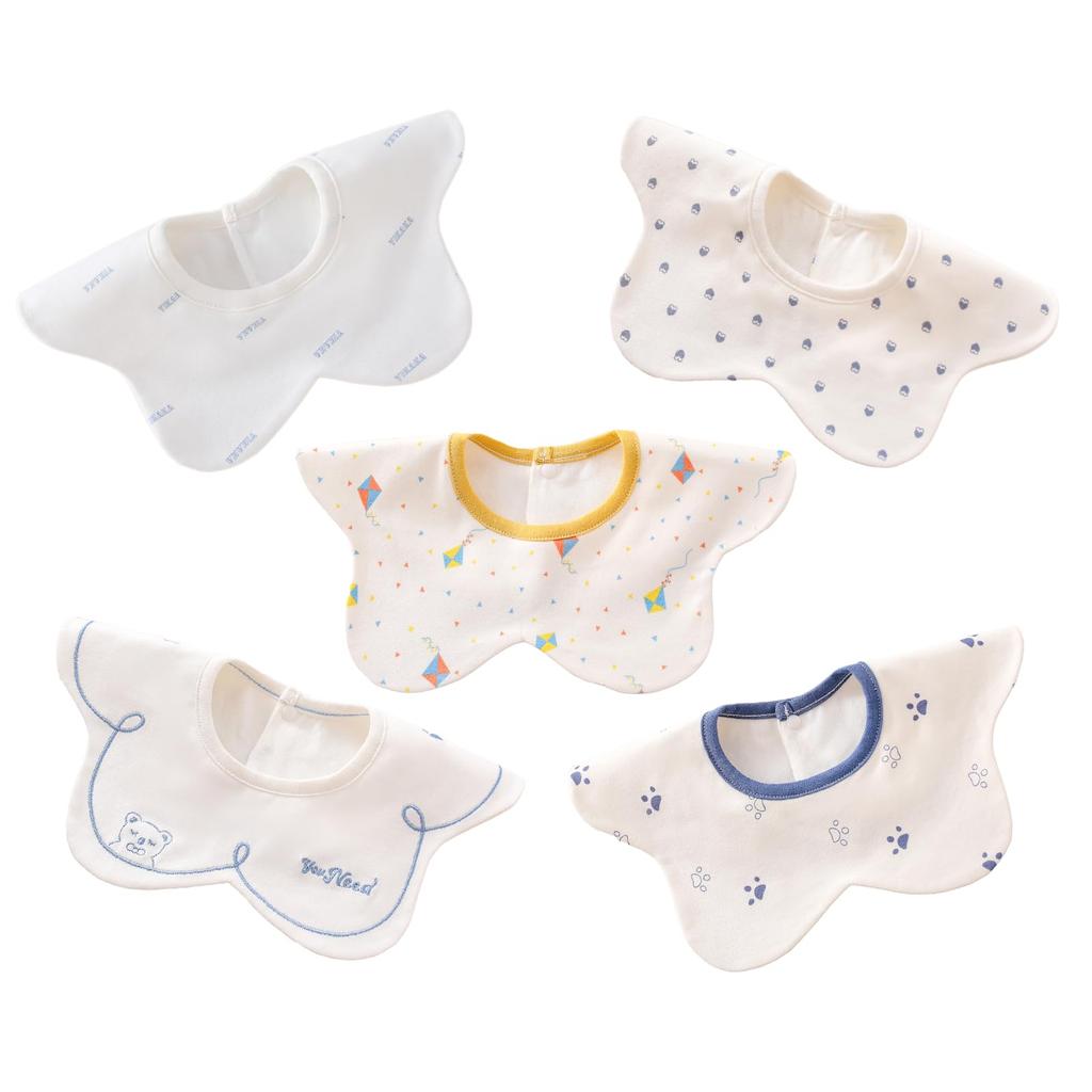 Baby Baby Aprons for Mealtimes Elf-feer Bibs, Waterproof, 5-Piece Set, (M2)