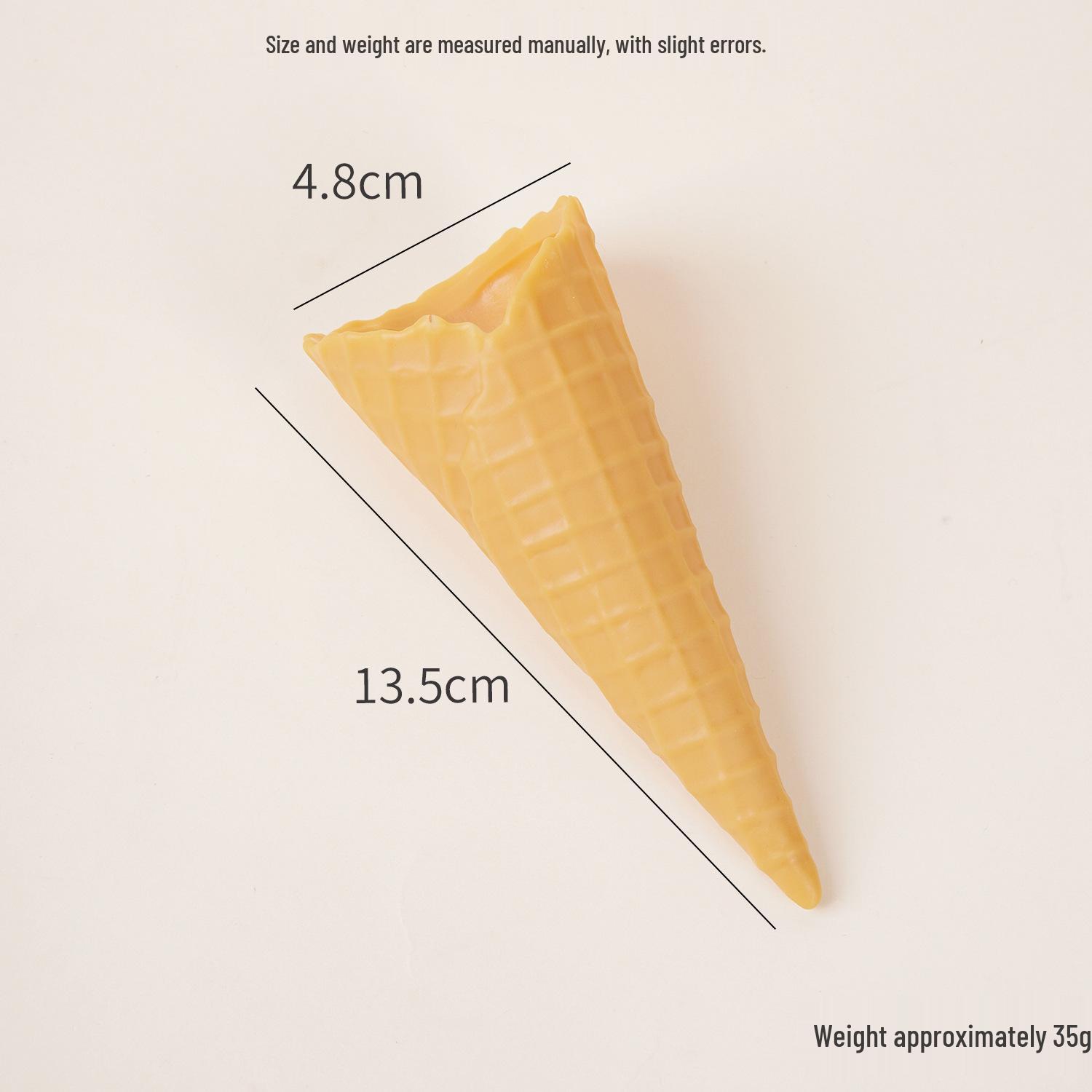 

DIY PVC Crispy Ice Cream Cone Toy Model - Edible-Looking Handmade Props & Accessories