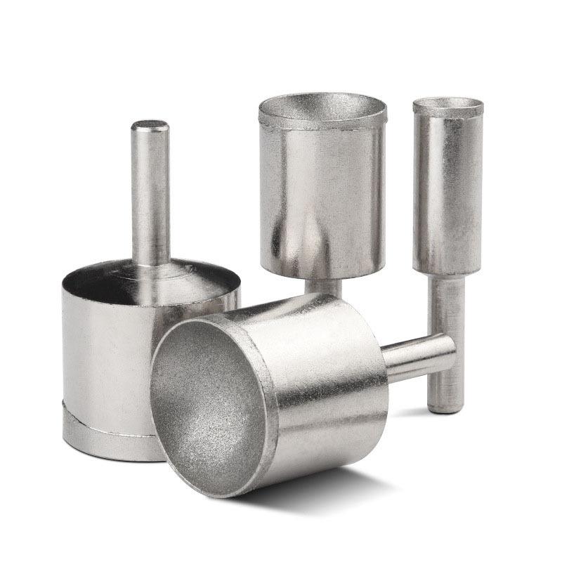 1pcs 3mm-25mm Mounted Points Concave Diamond Bead Grinding Head Ball-shaped Polishing Amber Jade Stone