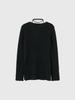 GENERALIDEA Scarf Layered V-Neck Pullover [Black] / Wbd3L05516